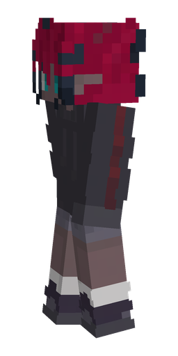Black skin: body, left side render