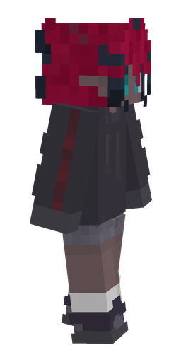 Black skin: body, right side render
