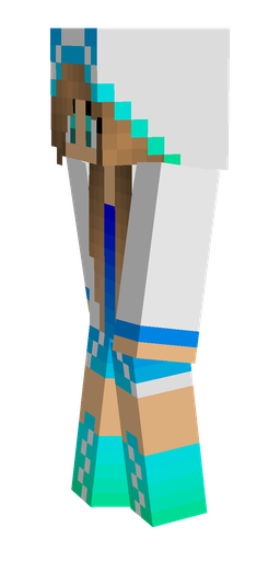 Blue skin: body, left side render