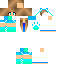 Blue skin: raw texture render