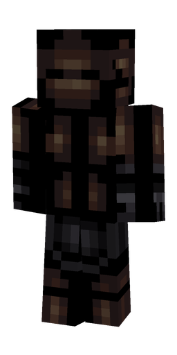 Black skin: body, back render