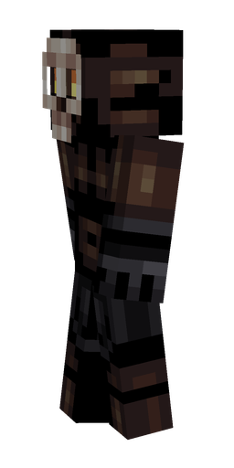 Black skin: body, left side render