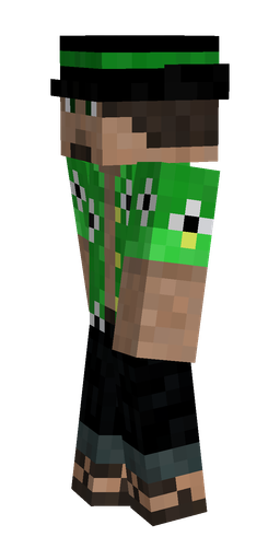 Black skin: body, left side render