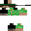 Black skin: raw texture render