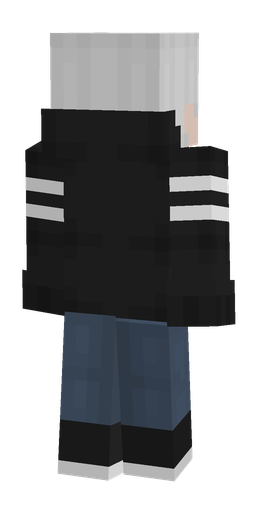 Black skin: body, back render