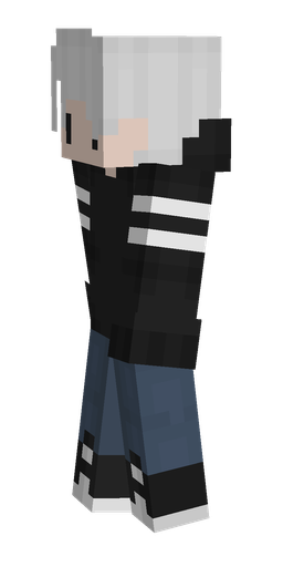 Black skin: body, left side render