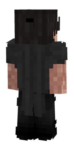 Black skin: body, back render