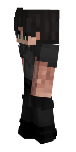Black skin: body, left side render