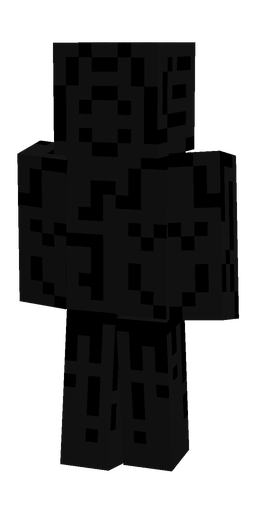 Black skin: body, back render