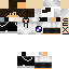 Black skin: raw texture render