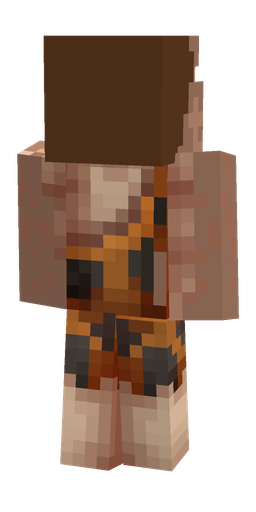 Brown skin: body, back render
