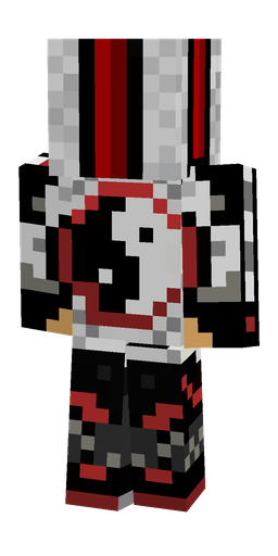 Black skin: body, back render