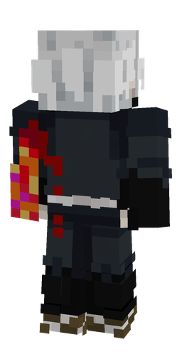 Black skin: body, back render