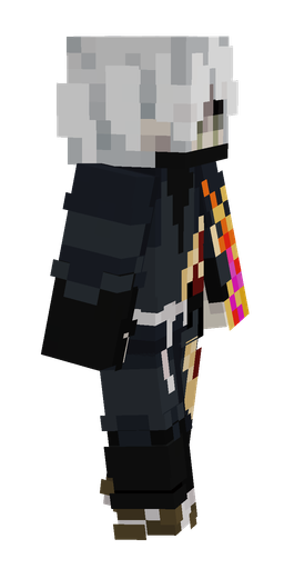 Black skin: body, right side render