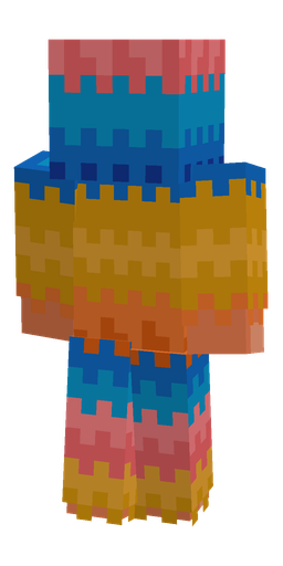 Blue skin: body, back render