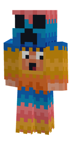 Blue skin: body, front render