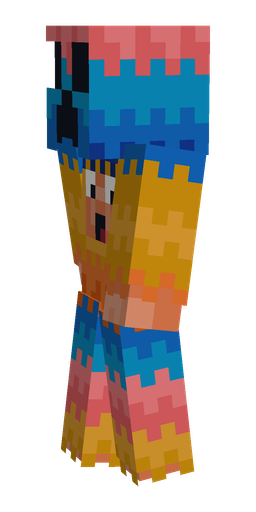 Blue skin: body, left side render