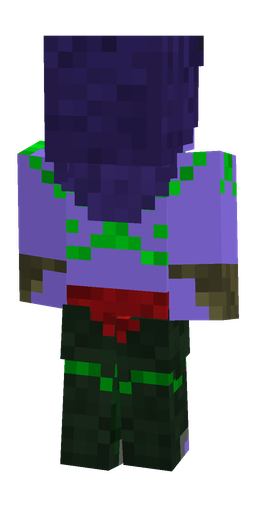 Blue skin: body, back render