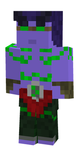 Blue skin: body, front render