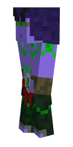 Blue skin: body, left side render