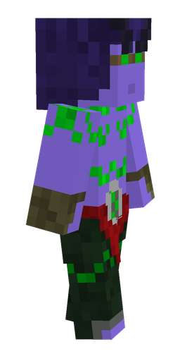 Blue skin: body, right side render