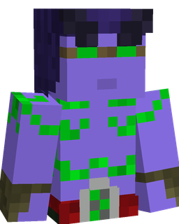 Blue skin: bust render