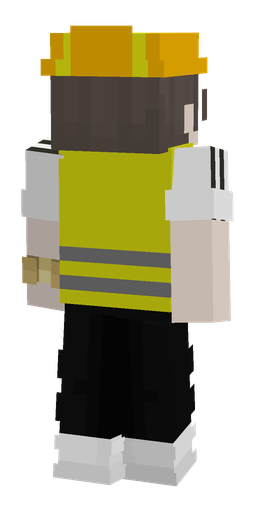Black skin: body, back render