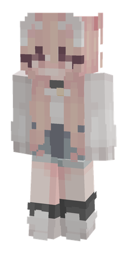 Pink skin: body, front render