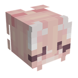 Pink skin: head render