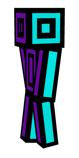 Black skin: body, left side render