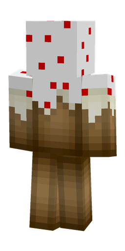 Brown skin: body, back render