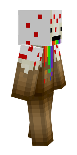 Brown skin: body, right side render