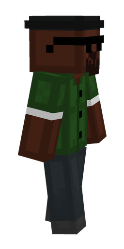 Black skin: body, right side render