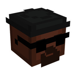 Black skin: head render