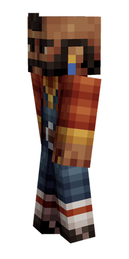 Black skin: body, left side render