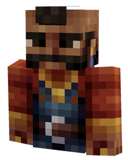 Black skin: bust render