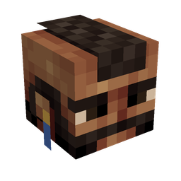Black skin: head render