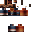 Black skin: raw texture render