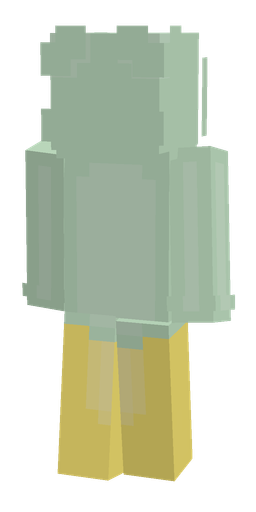 Green skin: body, back render