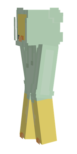 Green skin: body, left side render