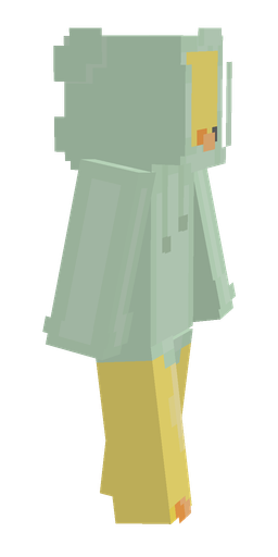 Green skin: body, right side render