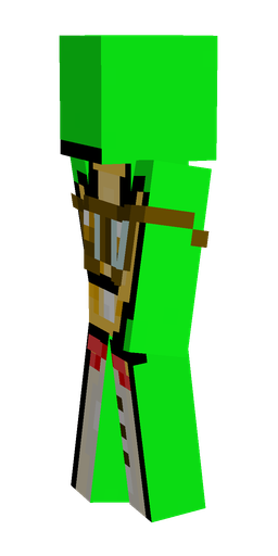 Green skin: body, left side render
