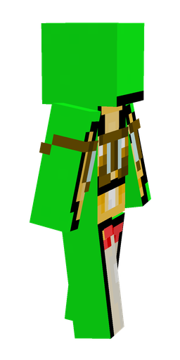 Green skin: body, right side render