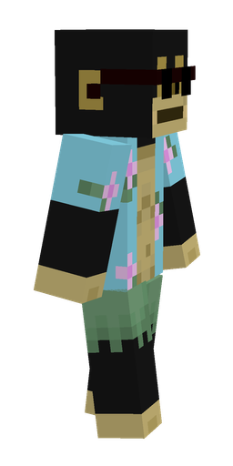 Black skin: body, right side render