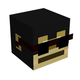 Black skin: head render