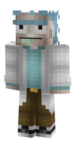 Blue skin: body, front render