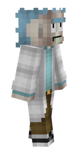 Blue skin: body, right side render