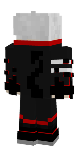 Black skin: body, back render