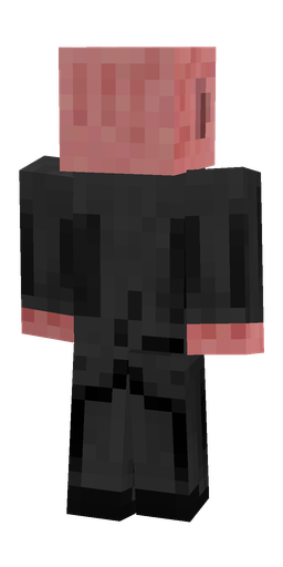 Black skin: body, back render