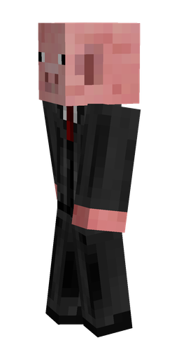 Black skin: body, left side render